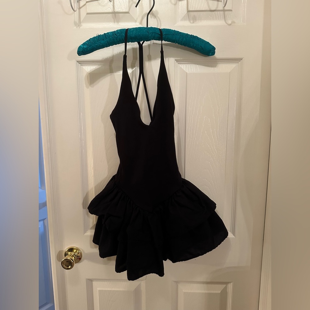 ZARA COMBINATION HALTER DRESS